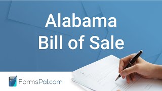 Alabama Bill of Sale - GUIDE