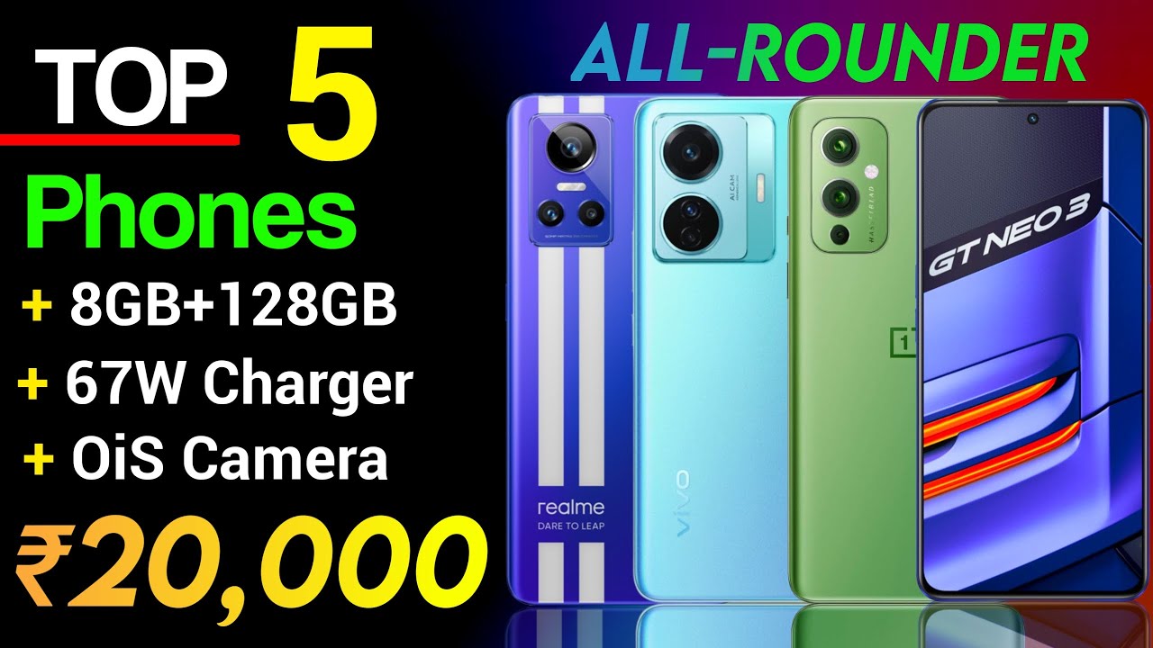 Top 5 Best & AllRounder Phone Under 20000 in 2022 67W Fast Charging