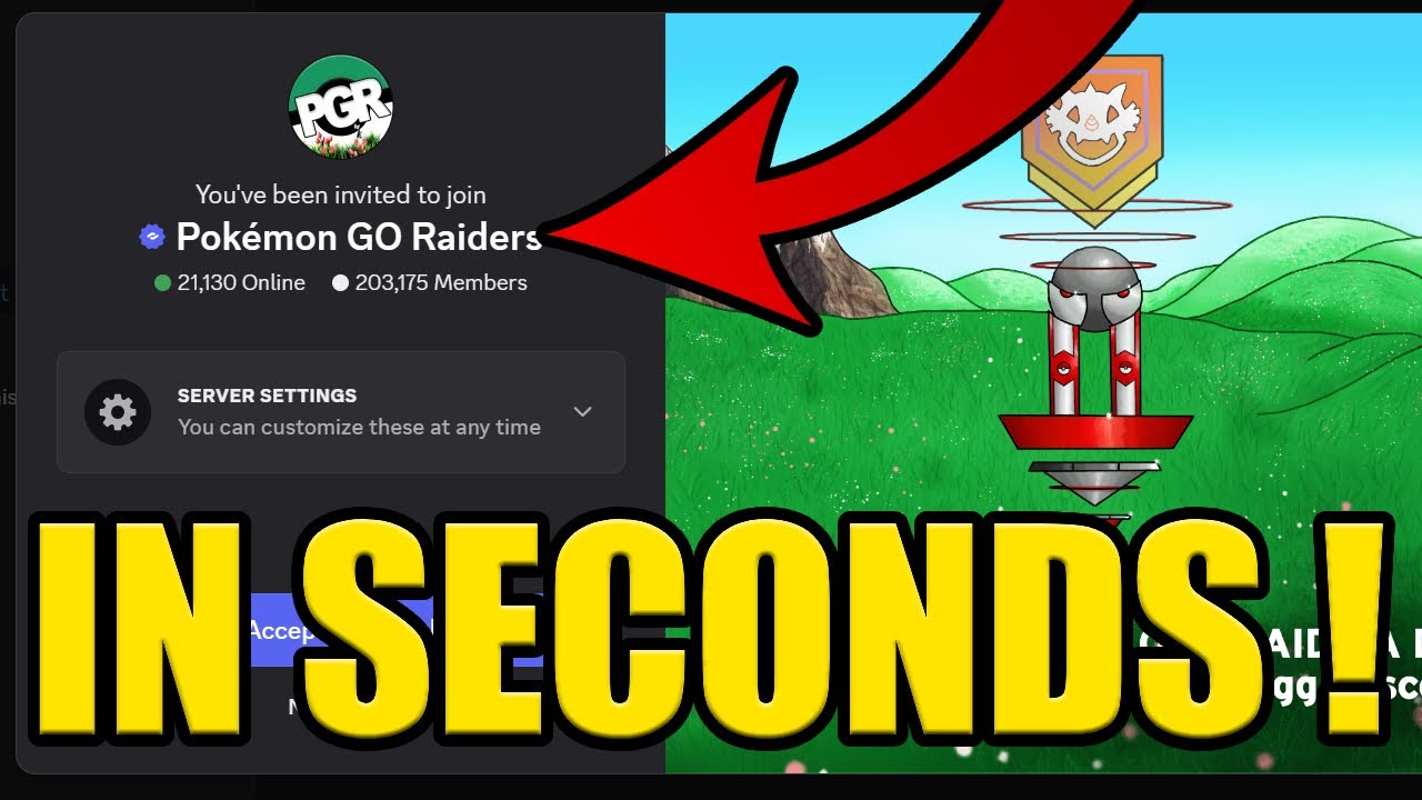 HOW to JOIN POKEMON GO RAIDERS DISCORD SERVER ✅PC & MOBILE✅