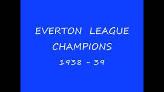 1938 - 39 League Champions