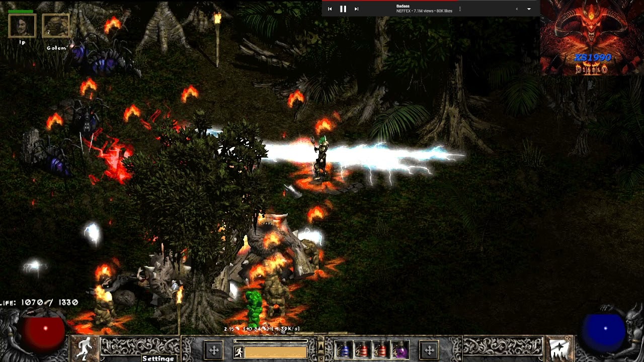 PD2 S4 Necro Clay Summoner -  T1 Ruins of Viz-Jun Map