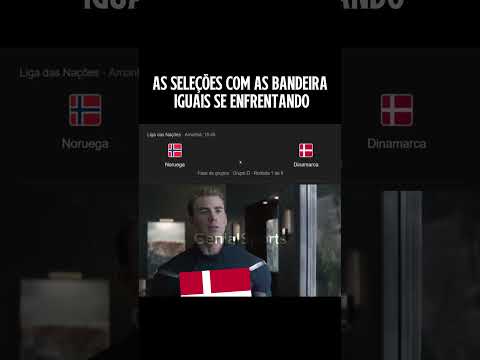 Noruega e Dinamarca separados por uma cor na listra