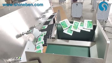 Full servo-driven Sachet Sorter SBM_BS100B, pouch bag sorting system, pouch sorting machine