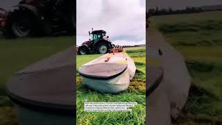 Mega Tractor Mower Cutting Fields Fast 🚜🌾 #FarmTech #TractorPower #AgriLife