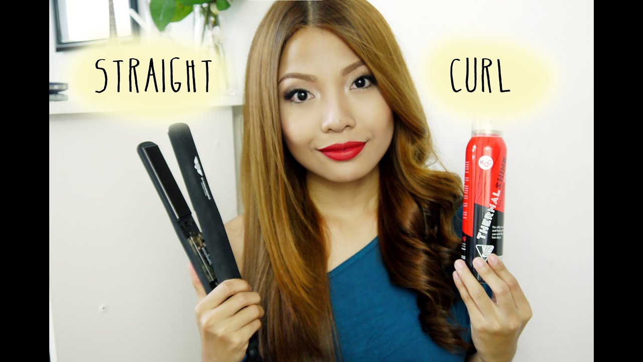 Straight or Curl with Flat Iron (Diamond Ceramic Flat Iron Review & Demo)