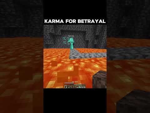 Minecraft revenge on a friend for betrayal #minecraft #shorts #funny
