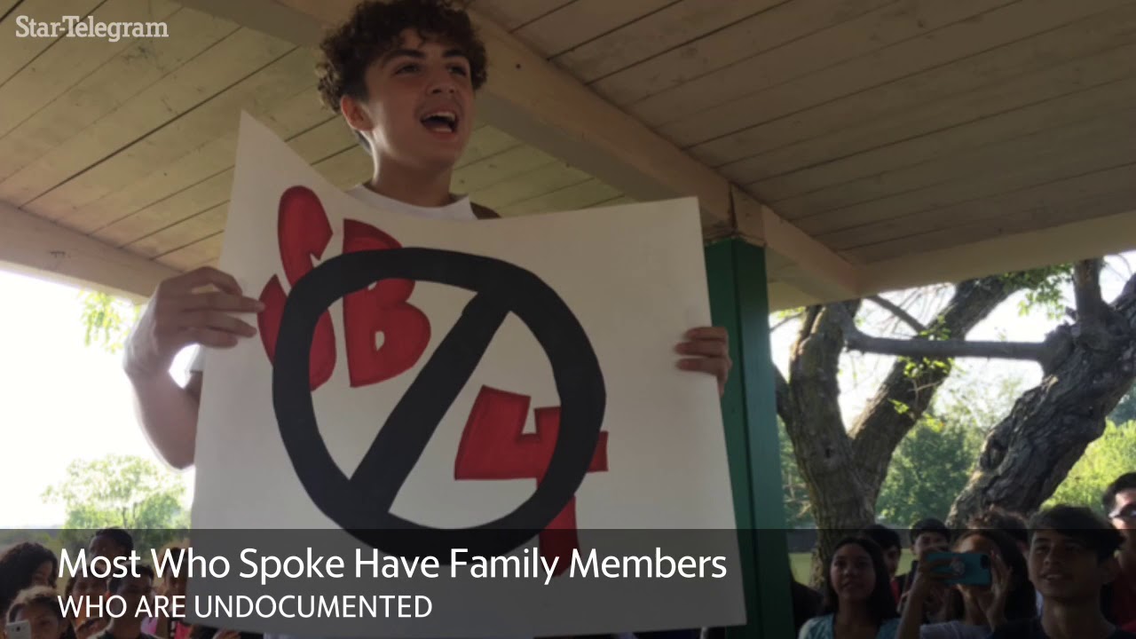 Students walk out of South Hills High School to protest 'Sanctuary Cities' law