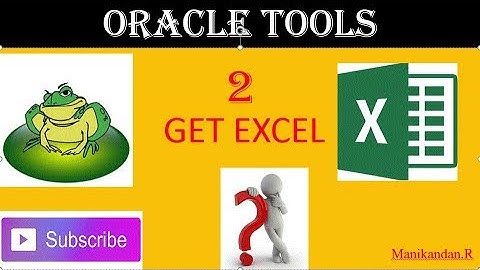 How to get Excel From TOAD