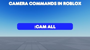 Roblox Tutorial - How to create camera chat commands?