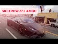 Quartier le plus dangereux de los angeles en lamborghini