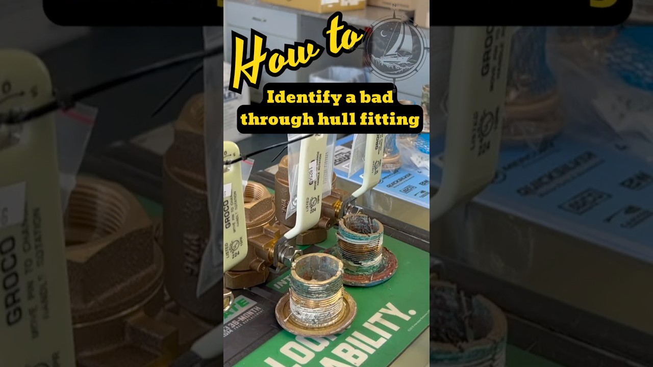 How to Identify Bad Through Hull Fittings #thruhull #boatmaintenance  #sailboat