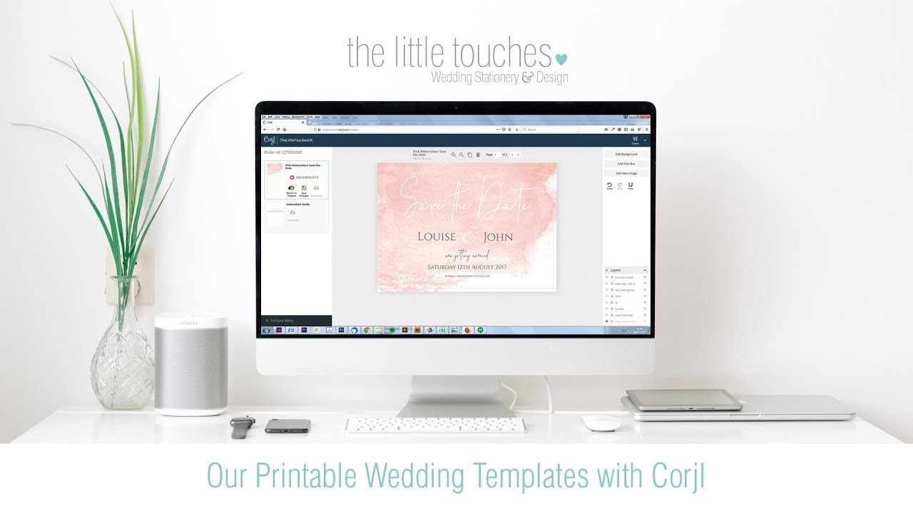 The Little Touches Printable Templates with Corjl