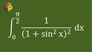 5th method to evaluate the definite integral using basic techniques (Mis-289AAAA)