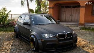 EXTREME ACTION RACE! BMW X5 M WIDEBODY IN FORZA HORIZON 5  G29 STEERING screenshot 3
