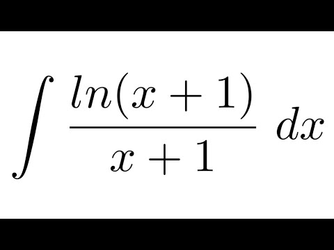 Integral Of Ln X 1 X 1 Substitution By Parts Youtube