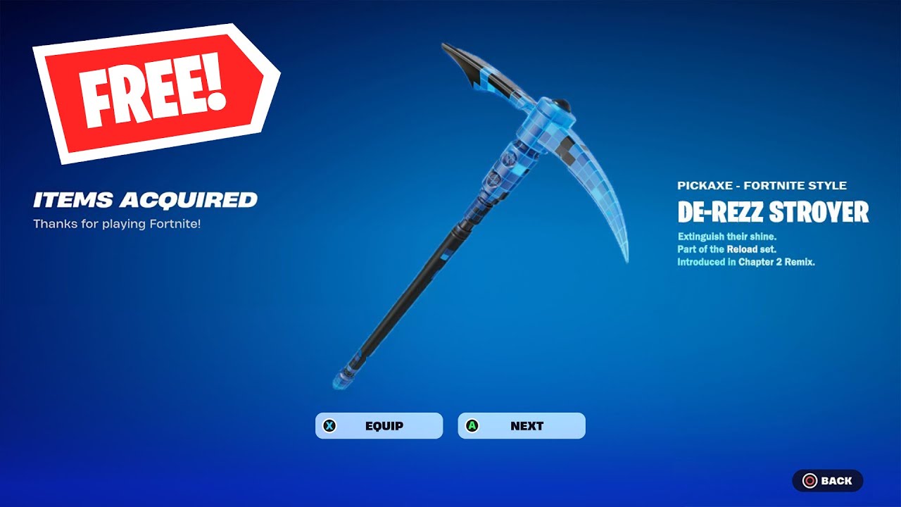 How to Unlock *FREE* DE-REZZ DE-STROYER Pickaxe in Fortnite (Full Guide)