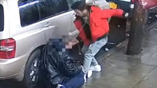 NYPD releases Video of bronx mugger punching and kicking man and taking his rings