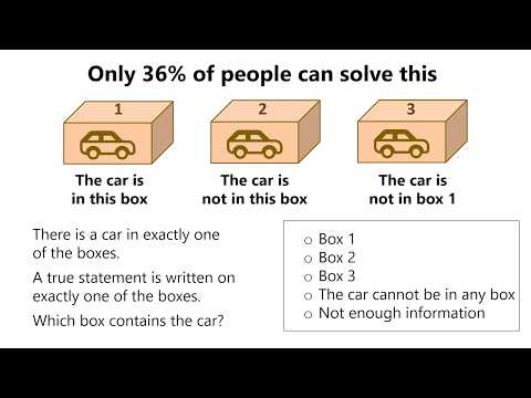 How Logical Are You A Simple Problem Only 36 Can Solve