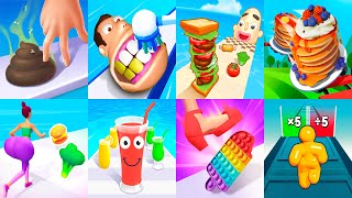 Teeth Runner - Teeth Shield - Noodle Run - Tall Man Run -  Pancake Run - Juice Run - Mooncake run screenshot 2