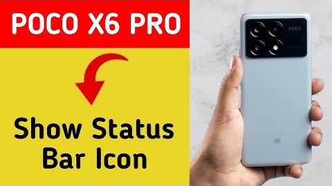 How to show status bar icon, Poco X6 Pro me status bar icon Kaise lagaen