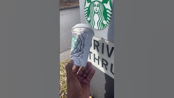 Custom Starbucks cup #art #starbucks #coffee #inkdrawing