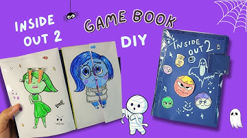 Inside Out 2 Halloween Game Book unboxing! #insideout2 #gamebook #playbook #squishy #diy #종이놀이