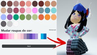 VOCÊ PODE MUDAR A COR DAS SUAS ROUPAS NO ROBLOX! 🎨 screenshot 4
