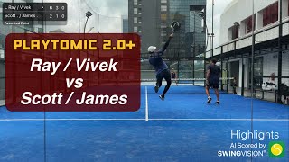 Playtomic ~2.0+ Ray / Vivek vs Scott / James screenshot 3