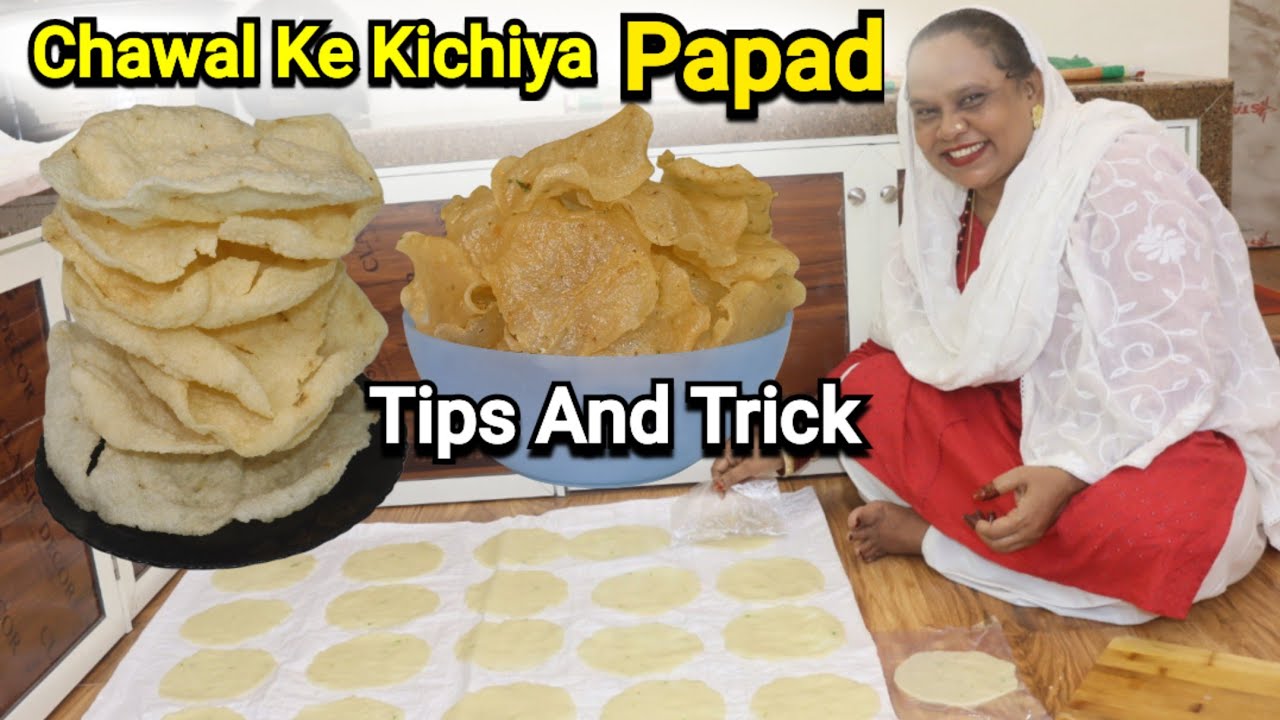 Chawal Ke Kichiya Papad With Tips And Trick | Chawal Ke Papad Kaise Banaye | Street Food Zaika