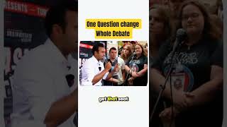 One Question change Whole Debate #charliekirk #debate #viral #shortsfeed
