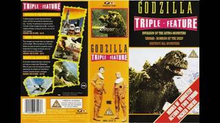 Original Vhs Opening And Closing To Godzilla Triple Feature Uk Vhs Tape One