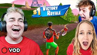 My FAMILY plays FORTNITE.. (VOD)