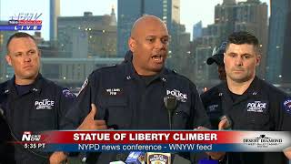 STATUE OF LIBERTY RESCUERS: NYPD officers speak after pulling woman from monument (FNN)