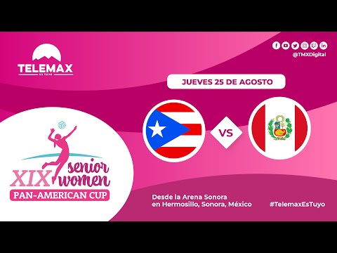 📺🔴| #AlAire en #CopaPanamericana Senior Women XIX | 🇵🇷 Puerto Rico vs  Perú 🇵🇪