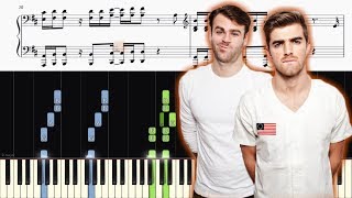 The Chainsmokers - Everybody Hates Me - Piano Tutorial + SHEETS