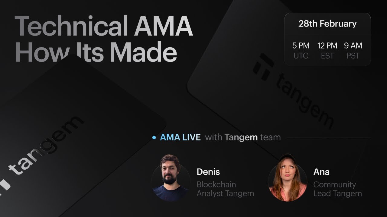 Tangem Team AMA - Livestream | Technical AMA: How it's Made - YouTube