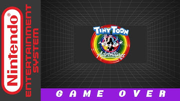 [Nintendo NES] Tiny Toon Adventures (1991) - Game Over Screen