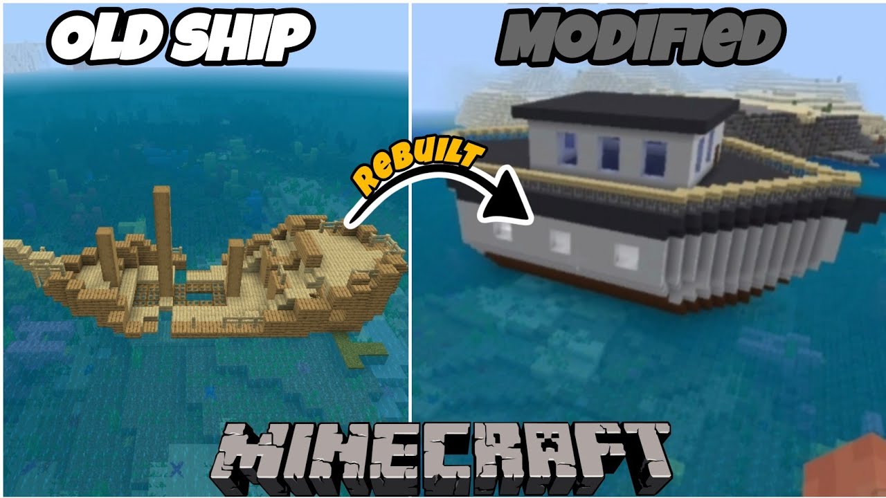 MINECRAFT: HOW TO BUILD SHIP / TUTORIAL / MINECRAFT - YouTube