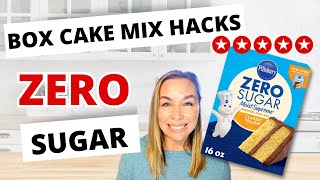 ZERO SUGAR Boxed Cake Mix HACKS! 🎂🍪🍰 screenshot 4
