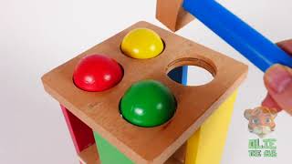 Çocuklar İçin Öğrenme Vurma Tablosu Ile Renkleri Öğrenin Olie The Cub