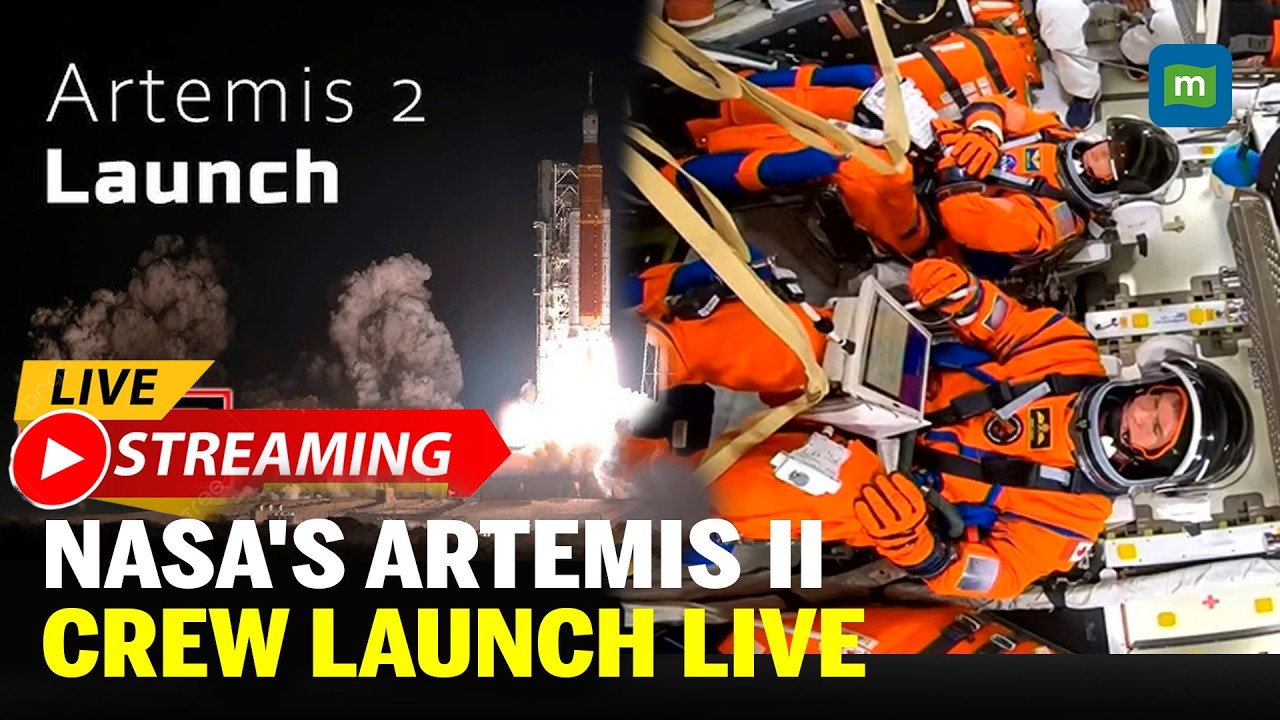 NASA's Artemis 2 Launches To The Moon LIVE : NASA's Artemis II Crew ...