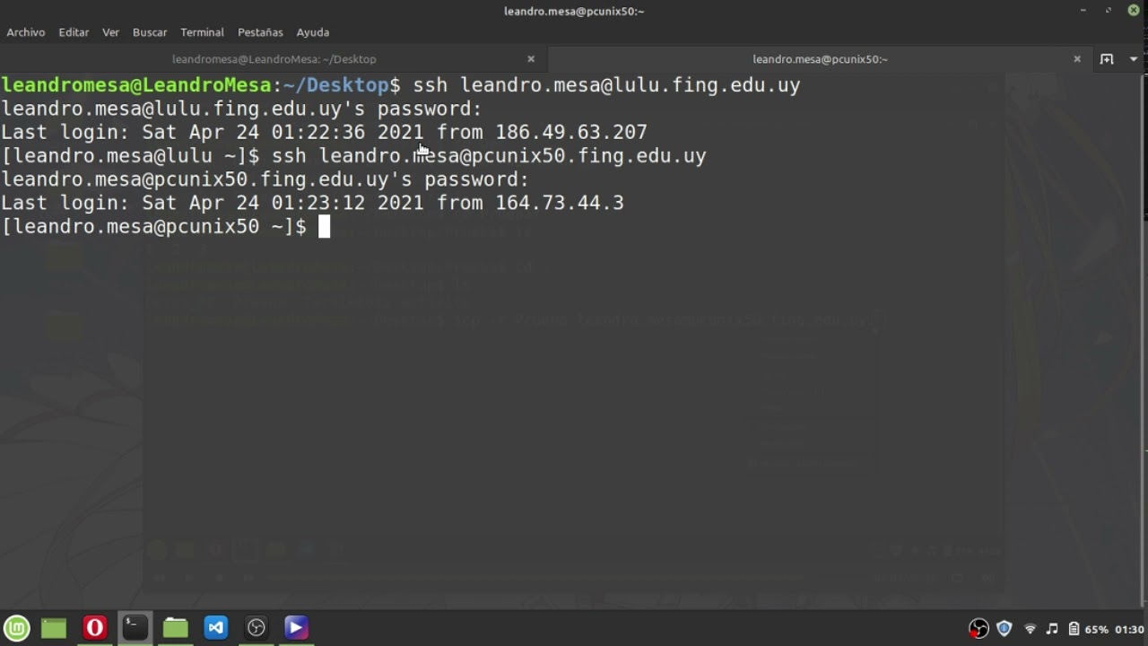 Cómo conectarse a Fing SSH usando solo la terminal.