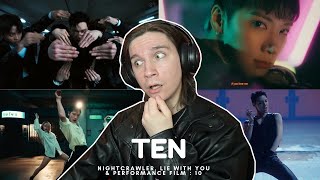 DANCER REACTS TO TEN | "Nightwalker" MV, "Performance Film : 10" & "Lie With You" Track Video
