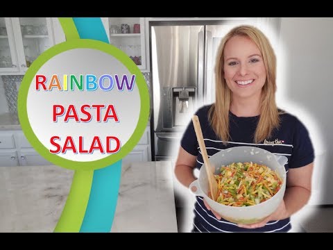 Rainbow Pasta Salad with a Twist: Cooking with Katie