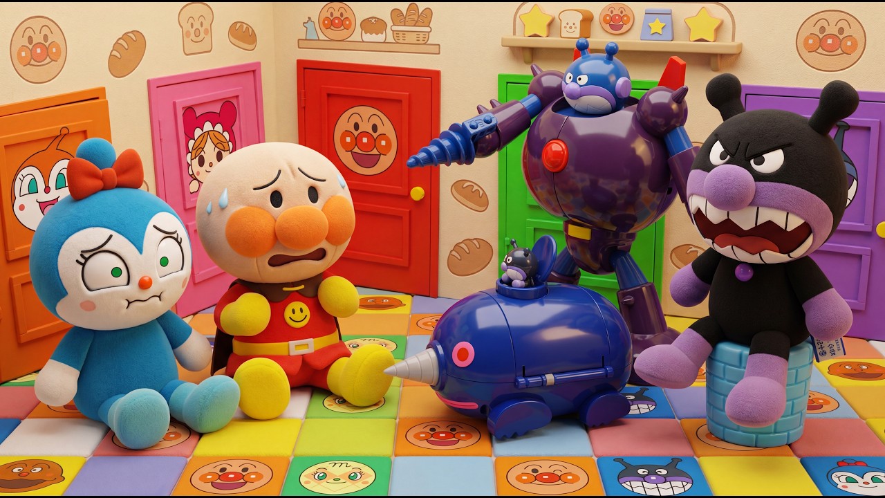 90 Minutes Satisfying with Unboxing Anpanman Mystery Door Playset