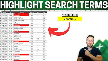 Automatically Highlight Specific Words in Excel | Coloring Search Terms | Conditional Formatting