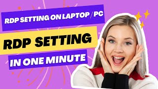 RDP setting on Laptop / PC. RDP setting in ONE minute. Info Master screenshot 5