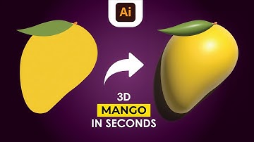 How to create 3d mango in illustrator (2022) in seconds