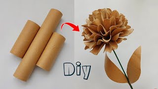 Easy Paper Flower Craft | See What Amazing Thing You Can Do With Toilet Paper Rolls 🧻