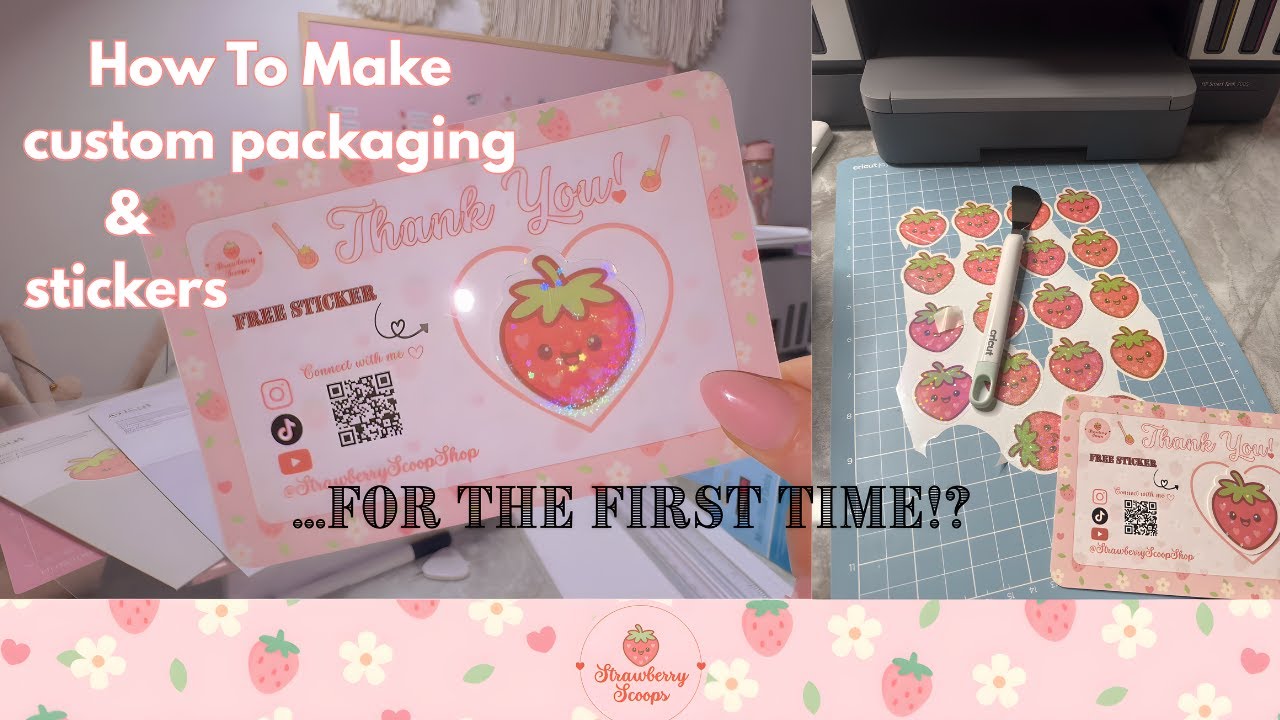 How to make custom packaging and stickers! ...For the first time - YouTube